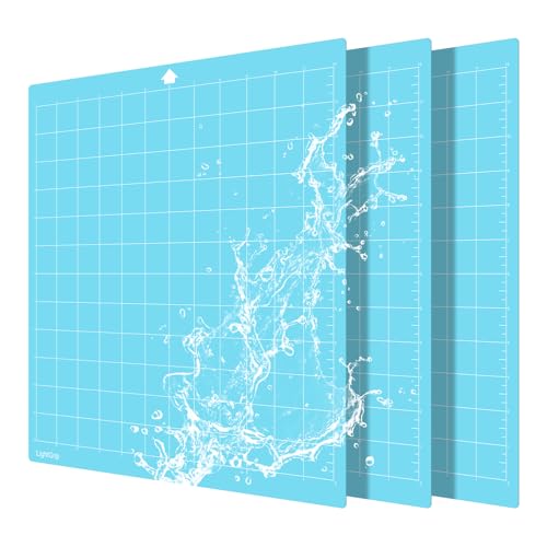 Prime Vinyl Schneidematte für Silhouette Cameo 4/3/2/1-3 Stück Leichtgriff- 30,5 x 30,5 cm,Rutschfeste Schnittmatte, Schneidematten-Set. von Prime Vinyl