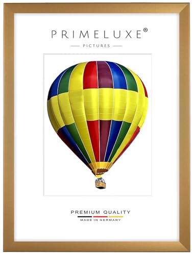 PrimeLuxe Holz Bilderrahmen 60 x 150 cm (Bildmaß) in Gold-schlicht | Farbe und Größe wählbar | Rahmen für Poster | Puzzle | Foto collage | MADE IN GERMANY von PrimeLuxe