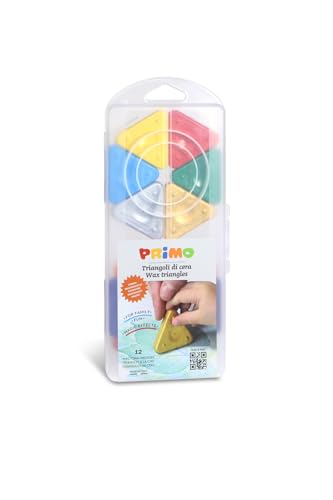 PRIMO Wachsmalstifte , Dreiecke superfest, inkl. Gold und Silber, für Kinder geeignet, im PP Etui, 12 Farben PRIMO Wachsmalstifte , Dreiecke superfest, inkl. Gold und Silber, für Kinder geeignet, im PP Etui, 12 Farben von Primo