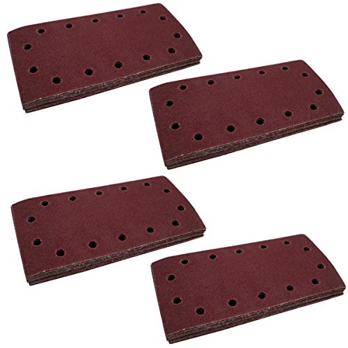 PrimoCraft 80x Schleifpapier 115x230 mm für Schwingschleifer - 14 Löcher Kletthaftend Körnung 40/80/120/180/220 Schleifblätter Set 80-teilig Schleifblatt PrimoCraft 80x Schleifpapier 115x230 mm für Schwingschleifer - 14 Löcher Kletthaftend Körnung 40/80/120/180/220 Schleifblätter Set 80-teilig Schleifblatt von PrimoCraft