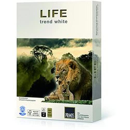 Kopierpapier Life Trend White Din A4 80g / m² ISO 80 weiß von Primus