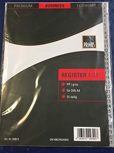 Primus Register 1-31 von Primus