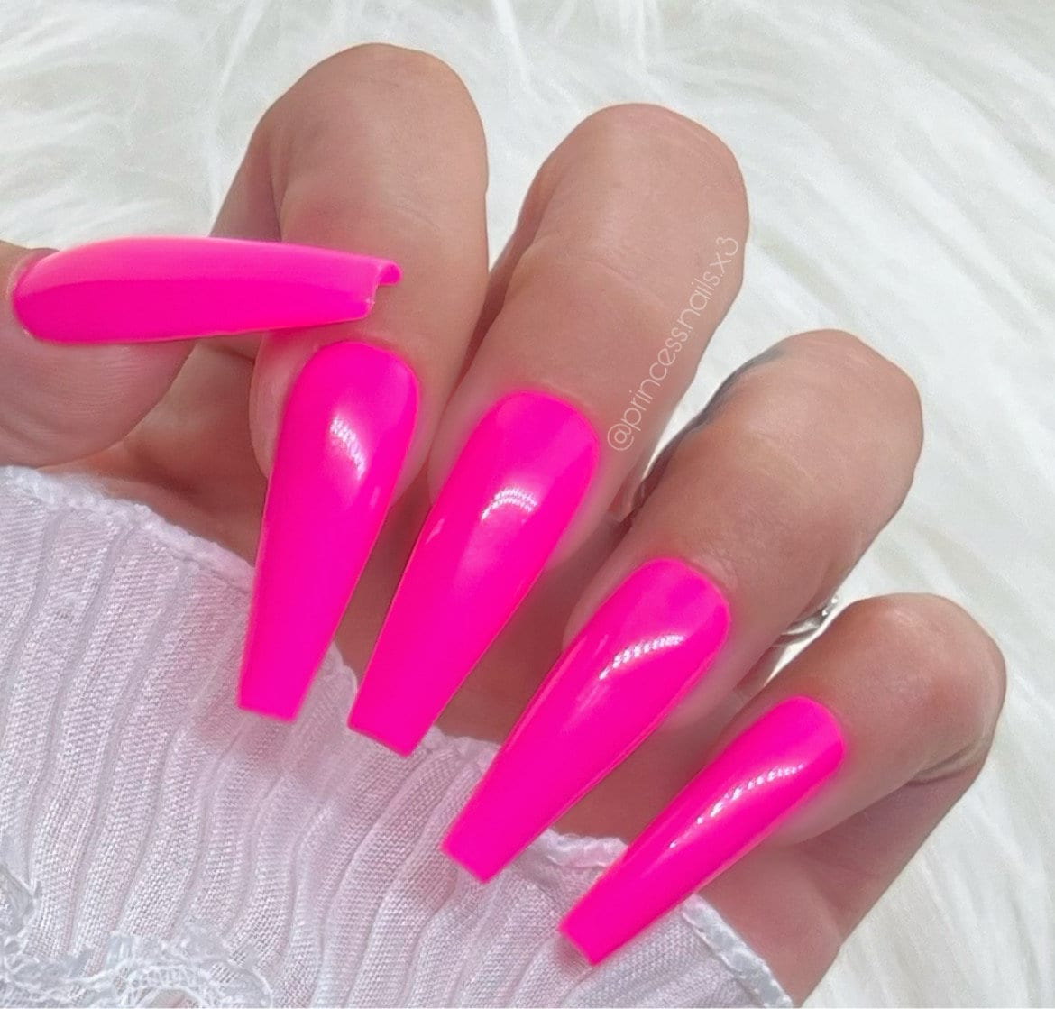 Press On Nails Knalliges Barbie Pink Basic Press On Nails Knalliges Barbie Pink Basic von PrincessNails01