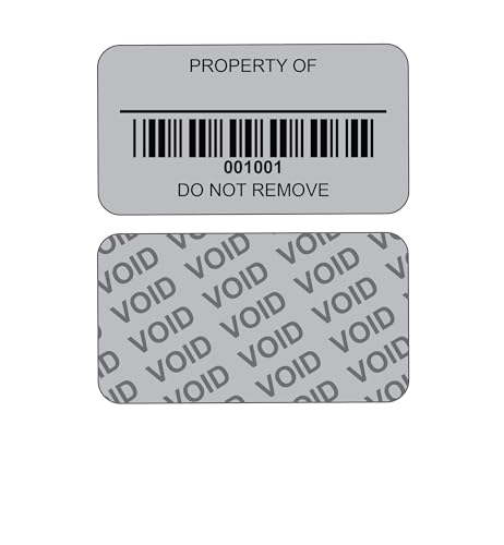 Print-72 Etiketten, personalisierbar, 38 mm x 21 mm, ideale Größe, beschriftbar, manipulationssicher, nummeriert, Eigentums-ID, industrielle Etiketten, mattsilber-metallisiert, vorgedruckter Barcode Print-72 Etiketten, personalisierbar, 38 mm x 21 mm, ideale Größe, beschriftbar, manipulationssicher, nummeriert, Eigentums-ID, industrielle Etiketten, mattsilber-metallisiert, vorgedruckter Barcode von Print-72 Ltd