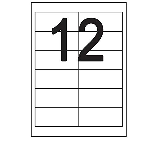 100 Blatt Etiketten Selbstklebend 96,5 x 42,3 mm 1200 Stück DIN A4 Label permanent haftend - 12 Stück pro Blatt 100 Blatt Etiketten Selbstklebend 96,5 x 42,3 mm 1200 Stück DIN A4 Label permanent haftend - 12 Stück pro Blatt von Print-Klex GmbH & Co.KG