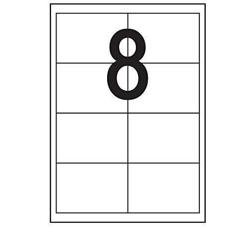 100 Blatt Etiketten Selbstklebend 96,5 x 67,7 mm 800 Stück DIN A4 permanent haftend Label Etiketten - 8 Stück pro Blatt 100 Blatt Etiketten Selbstklebend 96,5 x 67,7 mm 800 Stück DIN A4 permanent haftend Label Etiketten - 8 Stück pro Blatt von Print-Klex GmbH & Co.KG