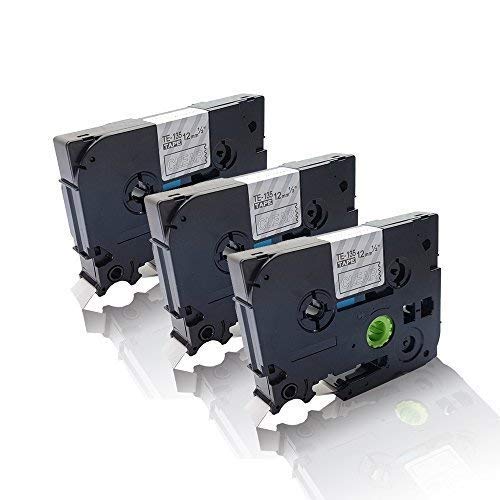 123Color 3x Schriftbänder kompatibel für Brother Ptouch TZE-135 P-Touch 1000 1000 BTS 1000 F 1005 BTS 1005 F 1005 FB 1010 1080 1090 1200 1200P 1230 PC 1250 12mm x 8 m white/clear 123Color 3x Schriftbänder kompatibel für Brother Ptouch TZE-135 P-Touch 1000 1000 BTS 1000 F 1005 BTS 1005 F 1005 FB 1010 1080 1090 1200 1200P 1230 PC 1250 12mm x 8 m white/clear von Print-Klex GmbH & Co.KG