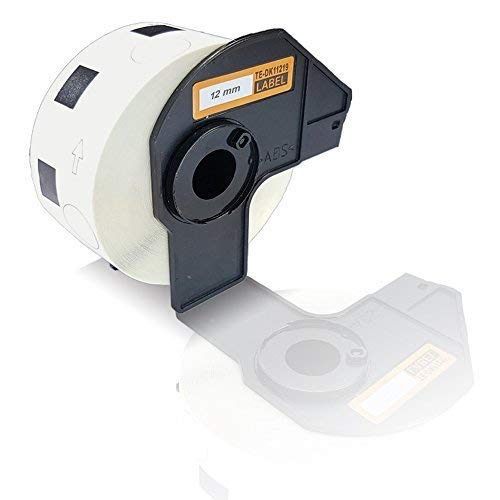 Print-Klex Etiketten-Rolle kompatibel für Brother P-Touch DK-11219 P-Touch QL 580 Series QL 650TD QL 700 QL 710W QL 720NW DK11219 12mm 1200 Label Runde Adress Etiketten Label Office Serie von Print-Klex GmbH & Co.KG