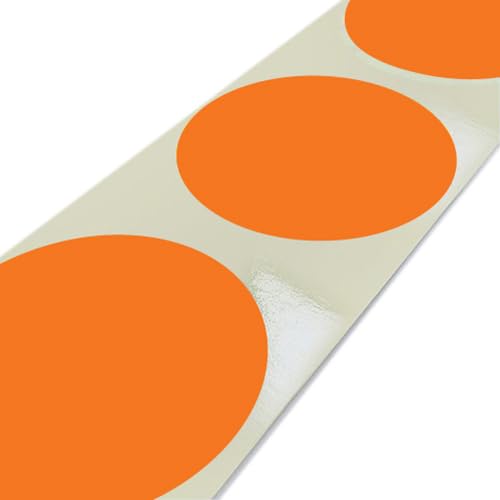 Print&Stick | Bunte Markierungsklebepunkte Ø 30 mm - 1000 Stück - Fluororange von Print&Stick