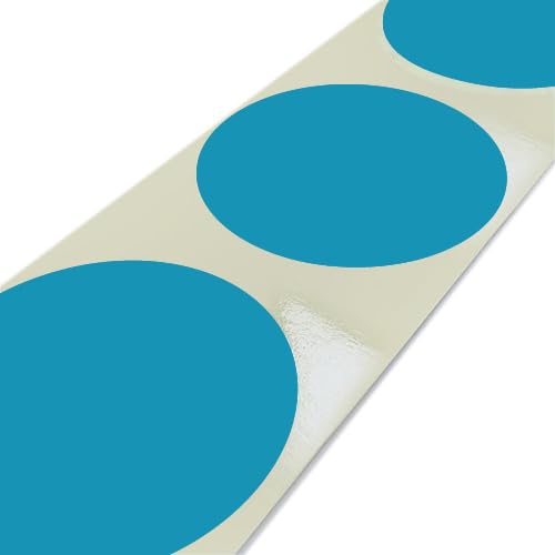 Print&Stick | Bunte Markierungsklebepunkte Ø 30 mm - 1000 Stück - Hellblau HKS50 von Print&Stick