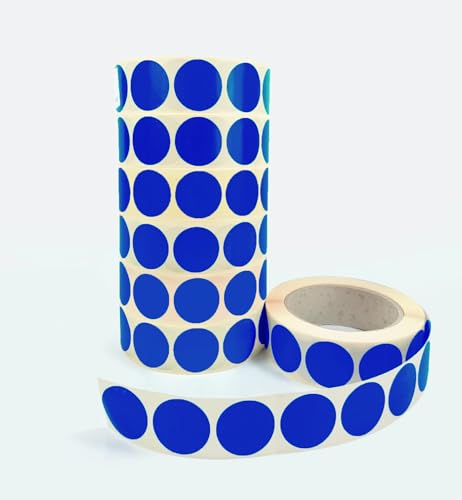 Print&Stick | Bunte Markierungsklebepunkte Ø20 mm - 1000 Stück - Blau HKS43 von Print&Stick