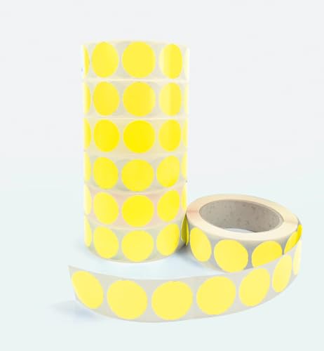 Print&Stick | Bunte Markierungsklebepunkte Ø20 mm - 1000 Stück - Gelb HKS2 von Print&Stick
