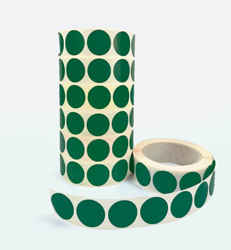Print&Stick | Bunte Markierungsklebepunkte Ø20 mm - 1000 Stück - Grün HKS54 von Print&Stick