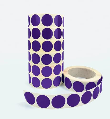 Print&Stick | Bunte Markierungsklebepunkte Ø20 mm - 1000 Stück - Violett HKS35 von Print&Stick