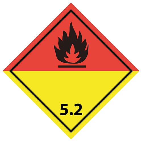 Selbstklebendes Etikett 100x100 mm – ADR 5.2 Organische Peroxide Selbstklebendes Etikett 100x100 mm – ADR 5.2 Organische Peroxide von Print&Stick