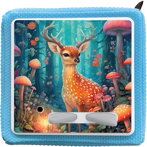 K002 | Schutzcover Schutzfolie für Toniebox selbstklebende passgenaue Folie Motive Zubehör Kinder Spielzeug Aufkleber Sticker Personalisiert Wunschname (Nr. 25 Baby Deer, ohne Wunschname) von PrintAttack