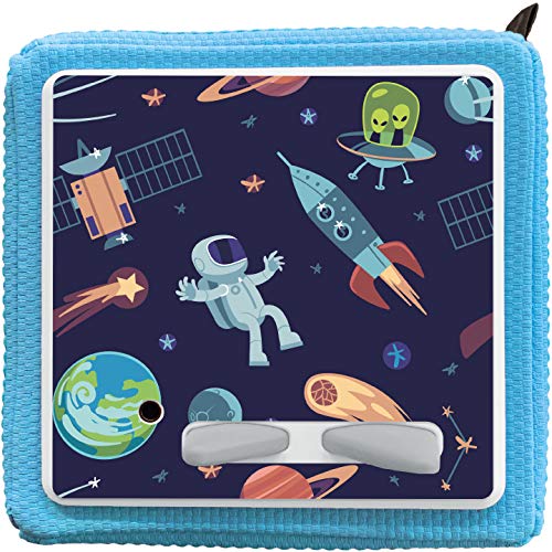 K002 | Schutzcover Schutzfolie für Toniebox selbstklebende passgenaue Folie Motive Zubehör für Kinder Spielzeug Aufkleber Sticker (Nr. 11 Weltraum) von PrintAttack