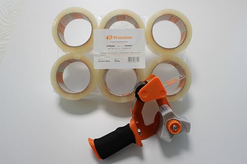 Paketklebebandabroller PRINTATION, mit Sicherheitsmesser, inkl. 6x Klebebänder Paketklebebandabroller PRINTATION, mit Sicherheitsmesser, inkl. 6x Klebebänder von Printation