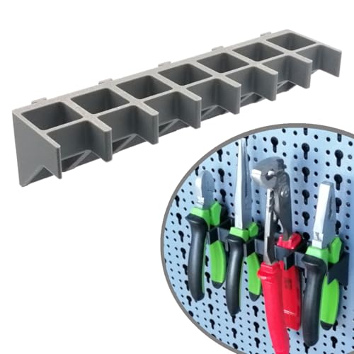 Printbtw Zangen Halter passend für Küpper Lochwand Werkzeughalter Systemhalter (Grau, 7 Zangen) von Printbtw