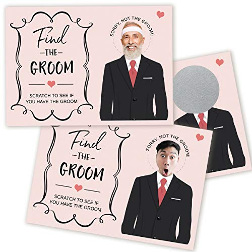 Printed Party Bridal Shower Games - Find The Groom Scratch Off Tombola, Fun Wedding Shower Game, 30 Karten und Aufkleber Printed Party Bridal Shower Games - Find The Groom Scratch Off Tombola, Fun Wedding Shower Game, 30 Karten und Aufkleber von Printed Party