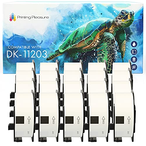20x Ordnerregister-Etiketten kompatibel für Brother DK-11203 17mm x 87mm (300 Stück/Rolle) P-Touch QL-500 550 570 700 710W 720NW 800 810W 820NWB 1050 1100 1110NWB, Thermopapier mit Kunststoffhalter von Printing Pleasure