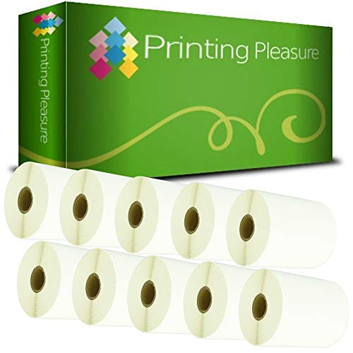 Printing Pleasure 10 x Zebra 100mm x 210mm ThermoEtiketten Rolle mit 200 Etiketten, Thermodirekt von Printing Pleasure