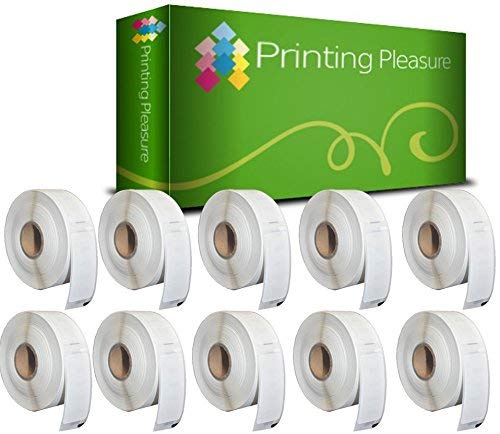 Printing Pleasure 10x Namensschild-Etiketten kompatibel für Dymo Seiko 11356 89mm x 41mm (300 Stück/Rolle) Dymo LabelWriter 4XL 450 400 330 320 310 Twin Turbo Duo Seiko SLP 450 400 240 200 120 100 Pro von Printing Pleasure