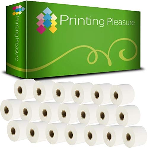 Printing Pleasure 20 x S0929110 Rollen Etiketten kompatibel für Dymo LabelWriter 4XL | 62mm x 106mm | 250 Stück | Namensschilder groß | Nicht klebend von Printing Pleasure