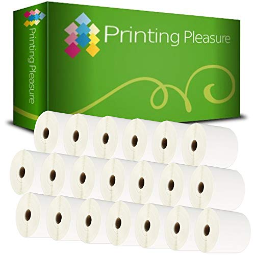 Printing Pleasure 20 x Zebra 100mm x 150mm ThermoEtiketten Rolle mit 500 Etiketten, Thermodirekt von Printing Pleasure