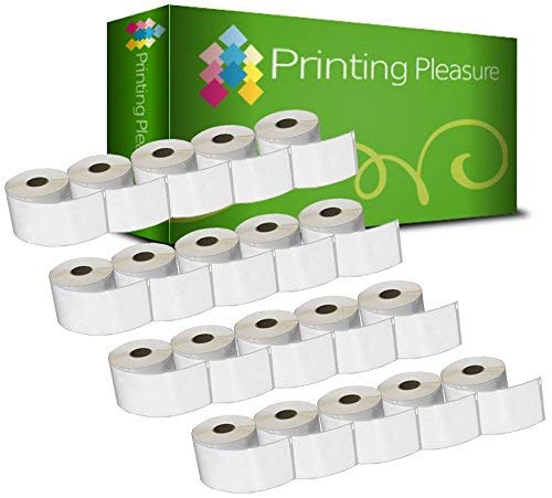 Printing Pleasure 20x Etiketten kompatibel für Dymo Seiko 99014 54mm x 101mm (220 Stück/Rolle) Dymo LabelWriter 4XL 450 400 330 320 310 Twin Turbo Duo Seiko SLP 450 400 240 220 200 120 100 Pro Plus von Printing Pleasure