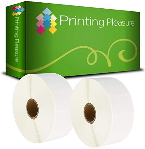 Printing Pleasure 2x Thermo Etiketten 38mm x 25mm (2000 Stück/Rolle) für Zebra, Toshiba, Citizen, Eltron, Orion, UPS von Printing Pleasure