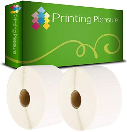 Printing Pleasure 2x Thermo Etiketten 50mm x 25mm (1000 Stück/Rolle) für Zebra, Toshiba, Citizen, Eltron, Orion, UPS von Printing Pleasure
