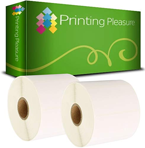 Printing Pleasure 2x Thermo Etiketten 72mm x 36mm (1000 Stück/Rolle) für Zebra, Toshiba, Citizen, Eltron, Orion, UPS von Printing Pleasure