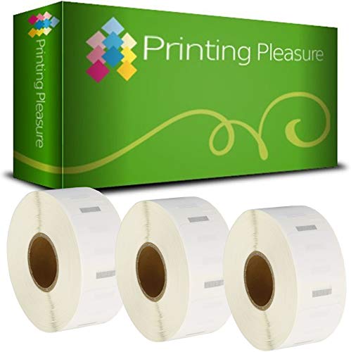 Printing Pleasure 3 x S0929120 Rollen Etiketten kompatibel für Dymo LabelWriter | 25mm x 25mm | 750 Stück | Quadratische Mehrzwecketiketten | Wieder ablösbar von Printing Pleasure
