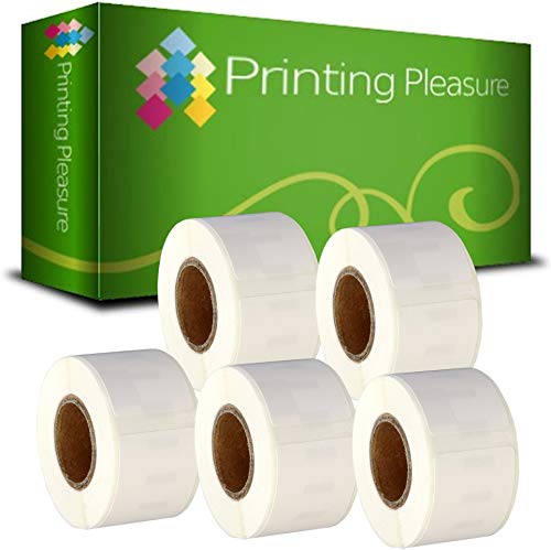 Printing Pleasure 5 x 99010 Rollen Adress-Etiketten kompatibel für Dymo LabelWriter & Seiko Etikettendrucker | 28mm x 89mm | 130 Stück Printing Pleasure 5 x 99010 Rollen Adress-Etiketten kompatibel für Dymo LabelWriter & Seiko Etikettendrucker | 28mm x 89mm | 130 Stück von Printing Pleasure