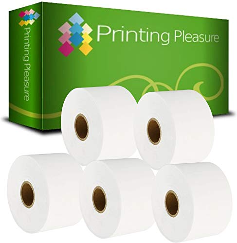 Printing Pleasure 5 x S0929100 Rollen Etiketten kompatibel für Dymo LabelWriter 4XL | 51mm x 89mm | 300 Stück | Terminvereinbarungskarte | Namensschild | nicht klebend von Printing Pleasure