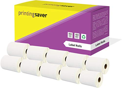 10 Rollen S0904980 104mm x 159mm Versand-Etiketten kompatibel für LabelWriter 4XL (220 Etiketten pro Rolle) von Printing Saver