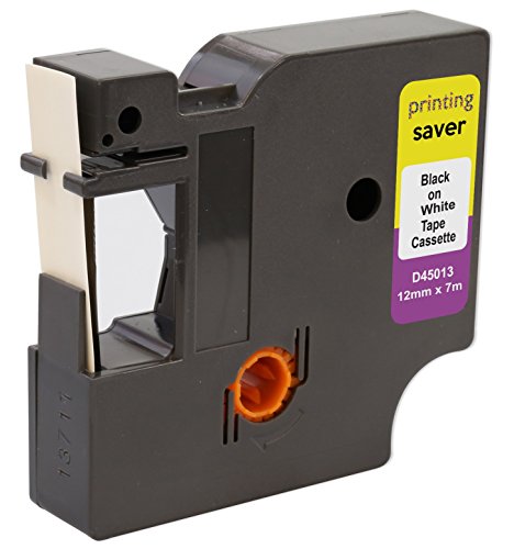 2 Rollen Etiketten 45013 12mm x 7m Schwarz auf Weiß Schriftband kompatibel für LabelManager 160 210D 220P 280 360D 420P 450 500TS PnP MobileLabeler LabelPoint LabelWriter 450 Duo 2 Rollen Etiketten 45013 12mm x 7m Schwarz auf Weiß Schriftband kompatibel für LabelManager 160 210D 220P 280 360D 420P 450 500TS PnP MobileLabeler LabelPoint LabelWriter 450 Duo von Printing Saver