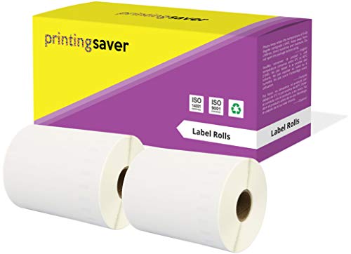 2 Rollen S0904980 104mm x 159mm Versand-Etiketten kompatibel für LabelWriter 4XL (220 Etiketten pro Rolle) von Printing Saver