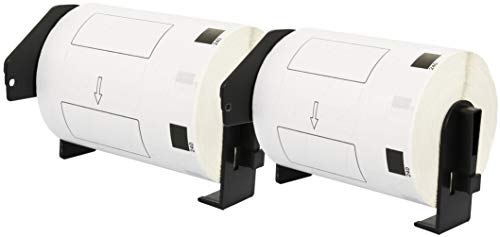 2x DK-11240 102 x 51 mm Versandetiketten (600 Stück/Rolle) kompatibel für P-Touch QL-1050, QL-1050N, QL-1060N, QL-1100, QL-1110NWB Etikettendrucker von Printing Saver