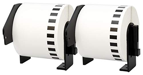 2x DK-22205 62 mm x 30,48 m Endlosetiketten Papier kompatibel für P-Touch QL-1050 QL-1060N QL-1110NWB QL-1100 QL-500 QL-500BW QL-560VP QL-570 QL-580 QL-700 QL-710W QL-800 QL-810W QL-820NWB 2x DK-22205 62 mm x 30,48 m Endlosetiketten Papier kompatibel für P-Touch QL-1050 QL-1060N QL-1110NWB QL-1100 QL-500 QL-500BW QL-560VP QL-570 QL-580 QL-700 QL-710W QL-800 QL-810W QL-820NWB von Printing Saver