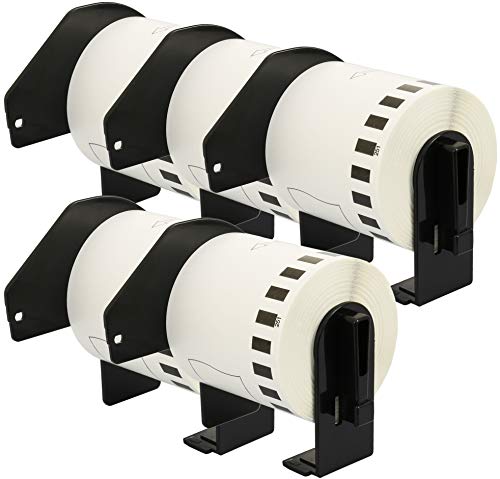 5 Rollen DK22251 DK-22251 62mm x 15,24m Endlos-Etiketten kompatibel für P-Touch QL-800 QL-810W QL-820NWB, rot/schwarz auf weiß 5 Rollen DK22251 DK-22251 62mm x 15,24m Endlos-Etiketten kompatibel für P-Touch QL-800 QL-810W QL-820NWB, rot/schwarz auf weiß von Printing Saver