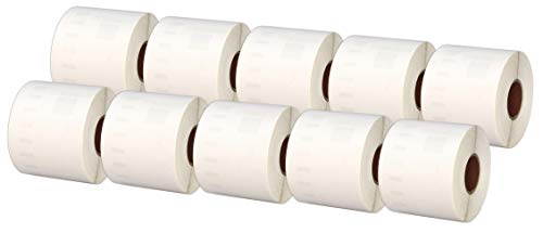 Printing Saver 10x 99014 54 x 101 mm Versandetiketten Namensschilder (220 Stück/Rolle) kompatibel für LabelWriter 310 320 330 4XL 400 450 Turbo/Twin Turbo/Duo & Seiko SLP Etikettendrucker von Printing Saver