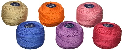 Prism PRIPEARLSOLID Perlmuttgarn zum Basteln, 6 Stück, Baumwolle, Sortiert, 6/Pack, 60 Prism PRIPEARLSOLID Perlmuttgarn zum Basteln, 6 Stück, Baumwolle, Sortiert, 6/Pack, 60 von Prism