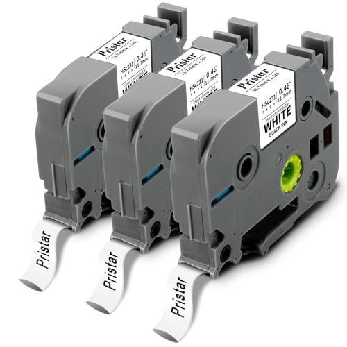 3x Pristar Kompatibel Schrumpfschlauch Schriftband als Ersatz für Brother P-touch HSe-231 HSe231 11,7 mm Schwarz auf Weiß für Brother Ptouch PT-E100, PT-E300, PT-E550W, PT-D210, PT-D410, PT-E560BTVP 3x Pristar Kompatibel Schrumpfschlauch Schriftband als Ersatz für Brother P-touch HSe-231 HSe231 11,7 mm Schwarz auf Weiß für Brother Ptouch PT-E100, PT-E300, PT-E550W, PT-D210, PT-D410, PT-E560BTVP von Pristar
