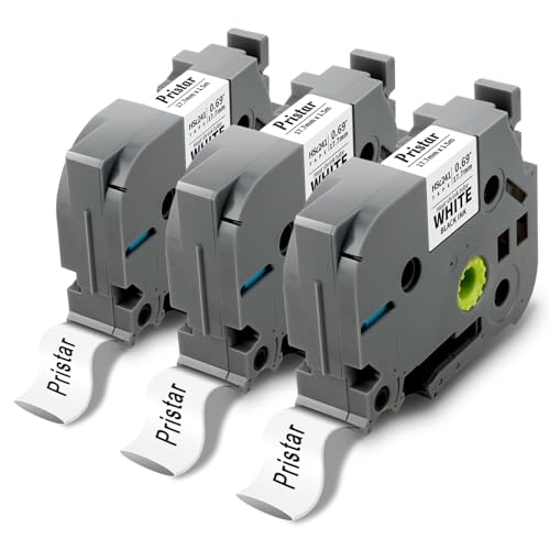 Pristar 3x Kompatibel mit P Touch HSe-241 HSe241 Schrumpfschlauch Schwarz auf Weiß Etikettenband HSE 17,7mm x 1,5m für Brother PT-E500VP PT-E550WVP PT-P700 PT-P950NW PT-D460BT PT-D600VP PT-E560BTVP Pristar 3x Kompatibel mit P Touch HSe-241 HSe241 Schrumpfschlauch Schwarz auf Weiß Etikettenband HSE 17,7mm x 1,5m für Brother PT-E500VP PT-E550WVP PT-P700 PT-P950NW PT-D460BT PT-D600VP PT-E560BTVP von Pristar