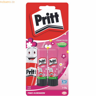 Pritt Klebestifte pink/grün lösungsmittelfrei 2x20g von Pritt