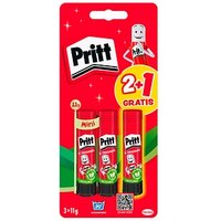 2 + 1 GRATIS: 2 Pritt Klebestifte 2x 11,0 g + GRATIS Klebestift 11,0 g von Pritt