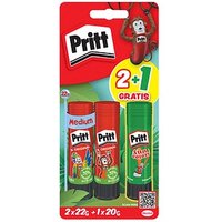 2 + 1 GRATIS: 2 Pritt Klebestifte 2x 22,0 g + GRATIS Klebestift 20,0 g von Pritt