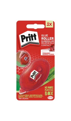 Pritt Kleberoller Compact, permanent, 10m Länge, sofortige Klebekraft, für Papier, Pappe, Fotos, Glas und Kunststoff, 9H ZCGPB Pritt Kleberoller Compact, permanent, 10m Länge, sofortige Klebekraft, für Papier, Pappe, Fotos, Glas und Kunststoff, 9H ZCGPB von Pritt